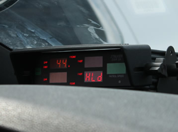 Car mounted radar device